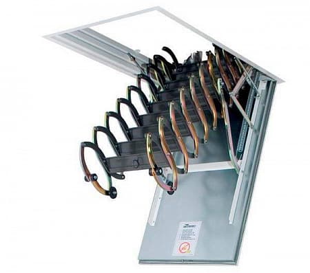 Чердачная лестница Fakro металлическая огнестойкая LSF 50*80*280-300 см