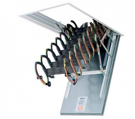 Чердачная лестница Fakro металлическая огнестойкая LSF 50*70*280-300 см