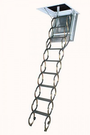 Чердачная лестница Fakro металлическая огнестойкая LSF 50*80*280-300 см