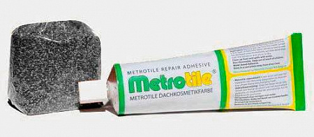 Ремкомплект Метротайл (Metrotile) (краска + гранулы), цвет серый