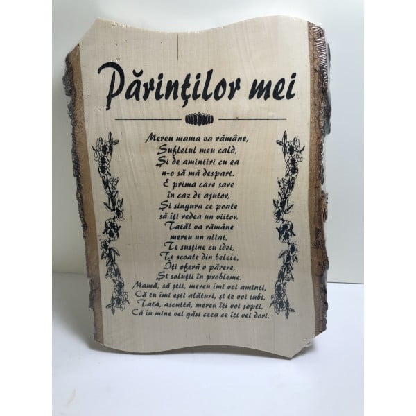 Aplica din lemn cu mesaj Aplica din lemn cu mesaj