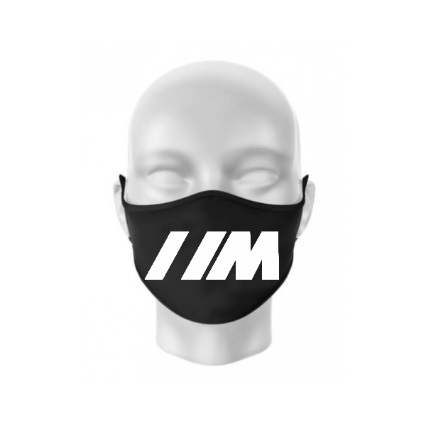 Masca personalizata BMW M din bumbac neagra Masca personalizata BMW M din bumbac neagra