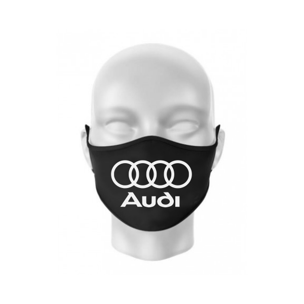 Masca personalizata AUDI din bumbac neagra Masca personalizata AUDI din bumbac neagra