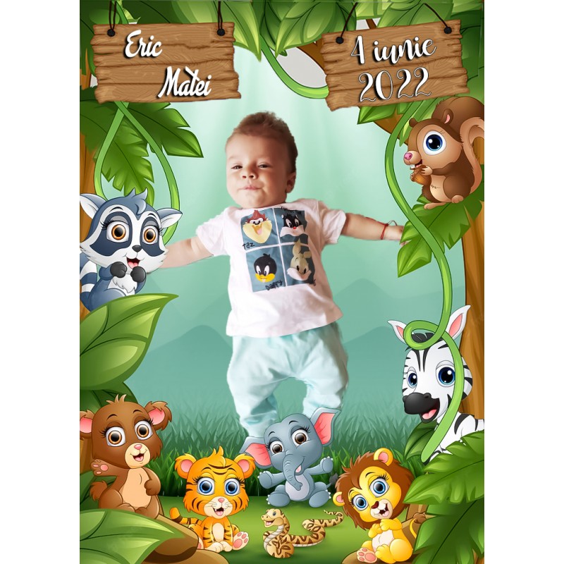Magnet foto | Marturie botez | Magnet personalizat Magnet foto | Marturie botez | Magnet personalizat