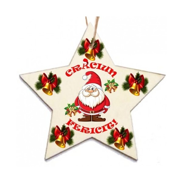 Ornamet pom de craciun din ceramica stea Ornamet pom de craciun din ceramica stea