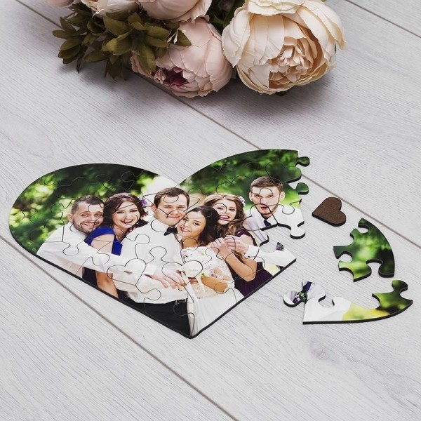 Puzzle personalizat inima Puzzle personalizat inima