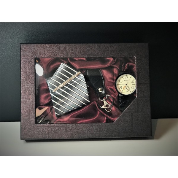 Set cadou pentru el ceas,cravata,butoni, breloc Set cadou pentru el ceas,cravata,butoni, breloc