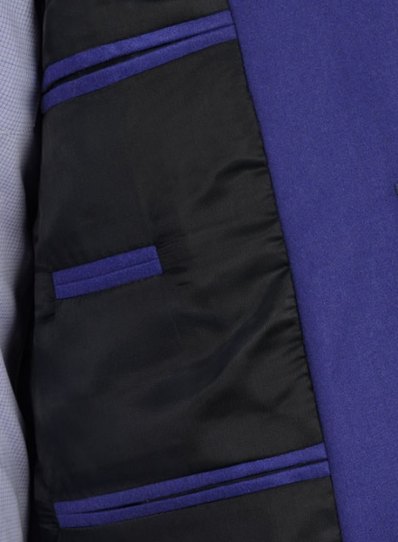 Fizz Blue Flannel Wool Suit - Special Offer
