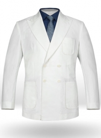 White Chino Basel Style Unlined Jacket