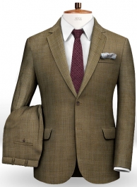 Huddersfield Brown Glen Pure Wool Suit
