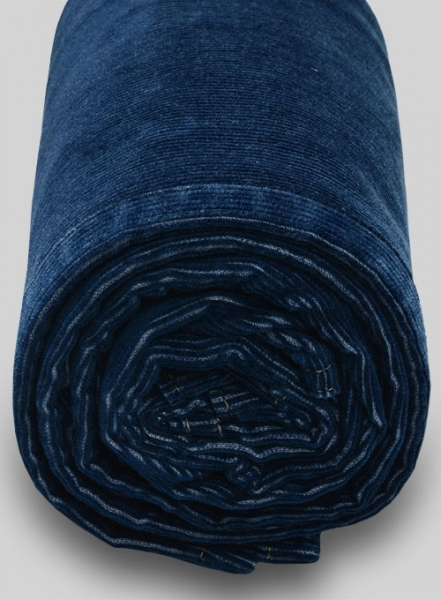 Indigo Corduroy Stretch Jeans - Treated Hard Wash