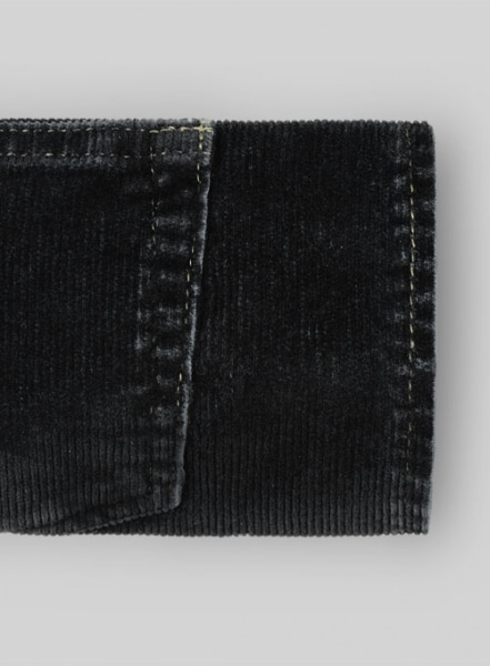 Slate Black Corduroy Stretch Jeans - Denim-X