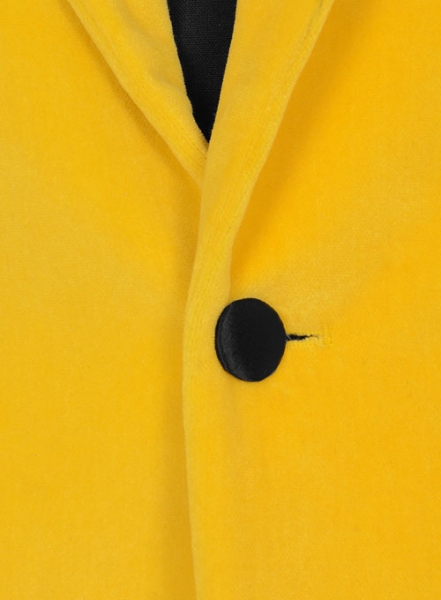 Yellow Velvet Dinner Jacket