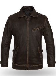 Rubbed Brown Taylor Lautner The Twilight Saga Leather Jacket