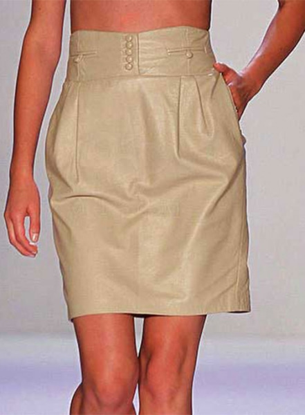 Vintage Leather Skirt - # 459