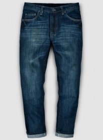 Jones Blue Indigo Wash Whisker Jeans