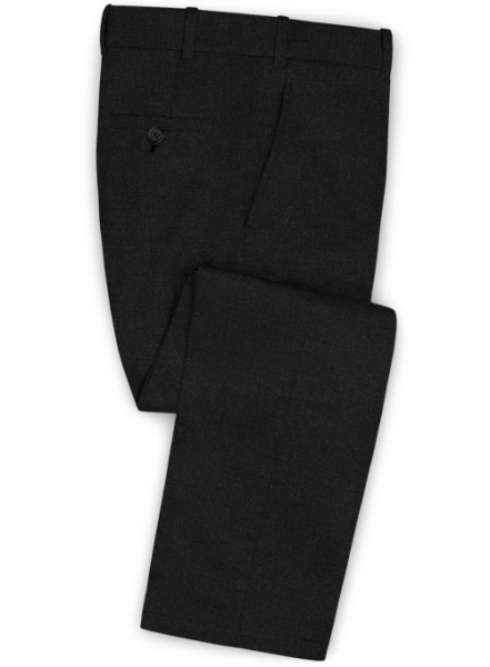 Stretch Summer Black Chino Suit
