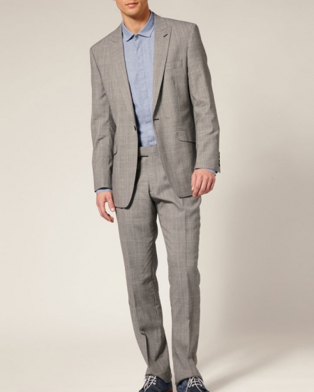 Glen Check Linen Suit - 1 Color