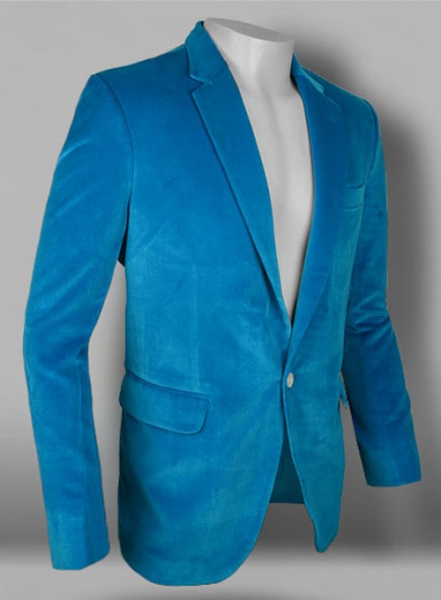 Turquoise Velvet Jacket