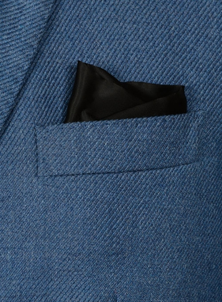 Heavy Blue Flannel Wool Suit
