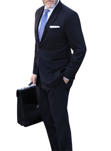 Navy Blue Merino Wool Suit