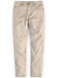 Beige Stretch Chino Jeans