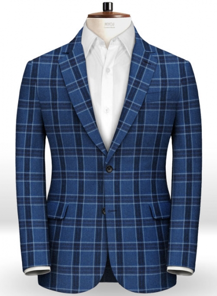 Italian Blue Club Linen Jacket