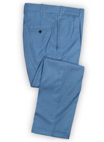 Napolean Light Blue Wool Pants