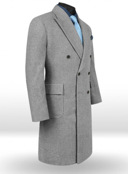 Musto Light Weight Light Gray Tweed Overcoat