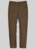 Brown Stretch Chino Pants