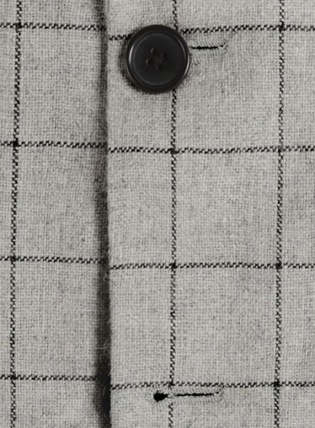 Light Weight Checks Light Gray Tweed Suit