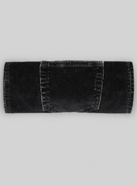 Slate Black Corduroy Stretch Jeans - Denim-X