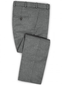 Italian Mid Gray Angora Wool Pants
