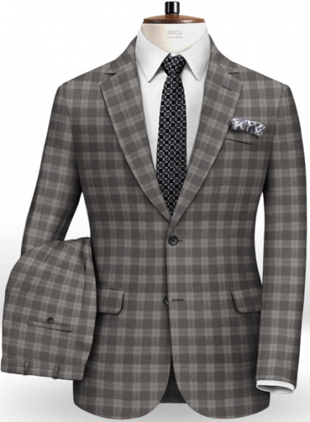 Marc Stretch Cotton Gray Suit