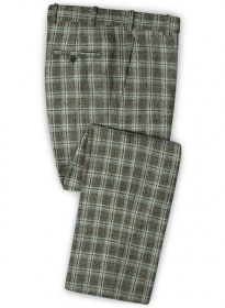 Essex Green Tweed Pants
