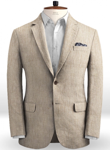 Italian Denim Light Brown Linen Suit