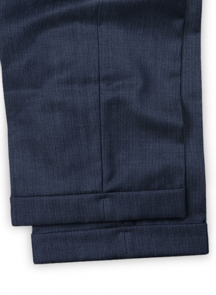 Reda Metro Blue Pure Wool Pants