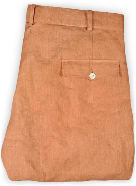 Pure Zod Orange Linen Pants