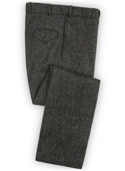 Harris Tweed Ridge Blue Herringbone Suit