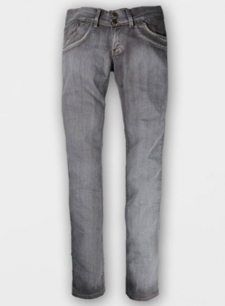 Ash Gray Stretch Jeans - Vintage Wash - Look #314