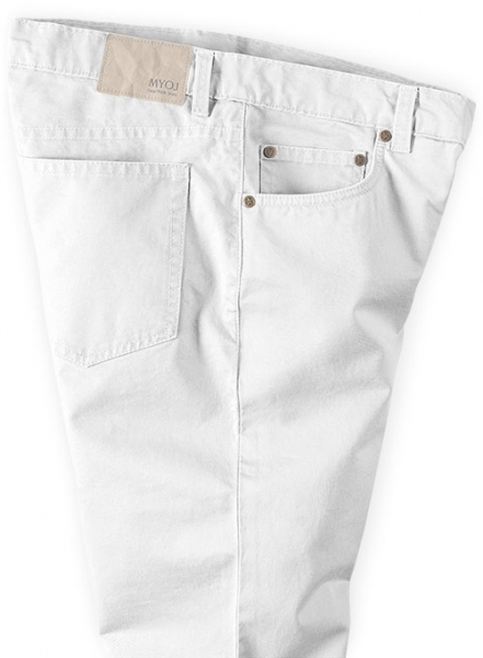 Summer Weight White Chino Jeans