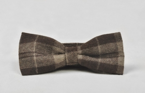 Tweed Bow - Brown Scot Tweed