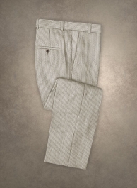 Solbiati Light Brown Seersucker Pants