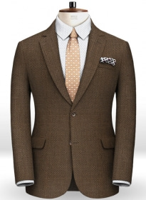 Napolean Birdseye Brown Wool Jacket