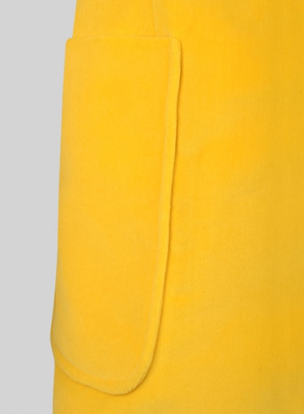 Yellow Velvet Breezer Style Jacket