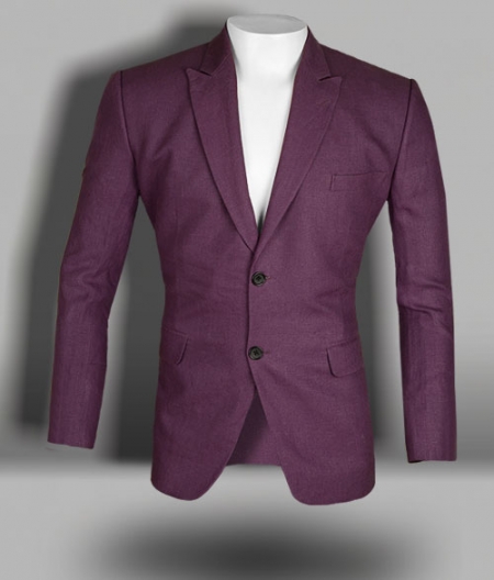 Polish Purple Pure Linen Jacket