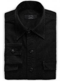 Black Denim Shirt - 7oz