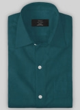Giza Teal Cotton Shirt- Full Sleeves