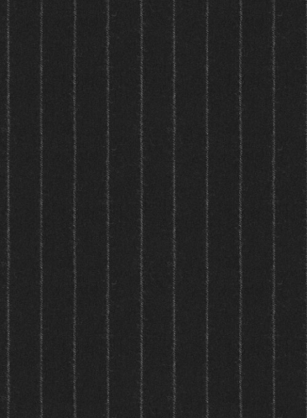 Reda Flannel Stripe Black Pure Wool Suit