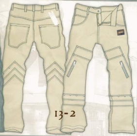 Designer Denim Cargo Jeans - Style 13-2